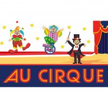 Kit broderie point de croix - Princesse - Tableau le cirque