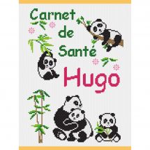 Kit de protège carnet à broder - Princesse - Pandas