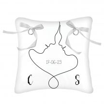 Kit de coussin à broder - Princesse - Coussin de mariage - Line Art