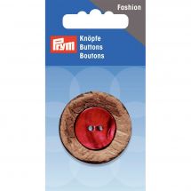 Boutons 2 trous - Prym - Bouton 2 trous coco/nacre - 34 mm