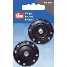 Boutons pression - Prym - Boutons pression à coudre en laiton bleu foncé - 35 mm