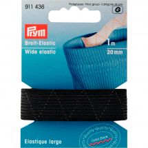 Mercerie - Elastiques - Prym - Elastique large 20mm noir