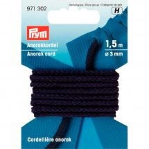 Cordons et Cordelières - Prym - Cordelière Anorak 3mm bleue marine