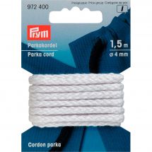 Cordons et Cordelières - Prym - Cordelière parka 4mm blanche