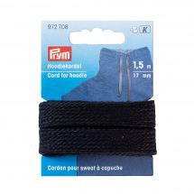 Cordons et Cordelières - Prym - Cordon pour sweat à capuche 17 mm noir