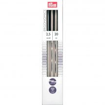 Aiguilles double pointes - Prym - Lot de 5 aiguilles Ergonomics - 20 cm