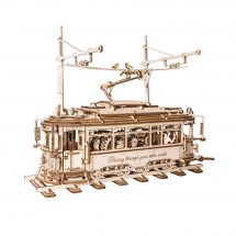 Puzzle 3D Mécanique Bois - ROKR - Classic City Tram