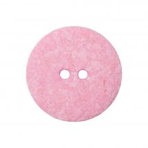 Boutons 2 trous - Union Knopf by Prym - Lot de 3 boutons coton recyclé - 18 mm rose