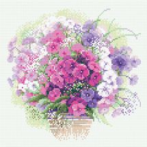 Kit de broderie Diamant - Riolis - Bouquet aquarelle