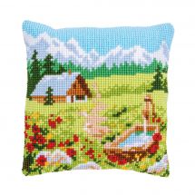 Kit de coussin gros trous - Vervaco - Prairie de montagne