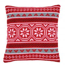 Kit de coussin gros trous - Vervaco - Motif cristal de Noël