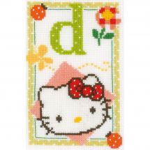 Kit broderie point de croix - Vervaco - Hello Kitty lettre d