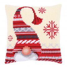 Kit de coussin gros trous - Vervaco - Lutin de Noël