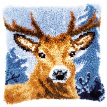 Kit de coussin point noué - Vervaco - Cerfs