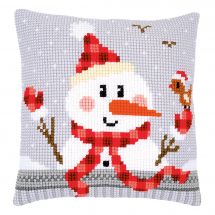 Kit de coussin gros trous - Vervaco - Bonhomme de neige