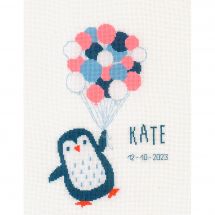 Kit broderie point de croix - Vervaco - Bonjour pingouin