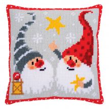 Kit de coussin gros trous - Vervaco - Gnomes de Noël II