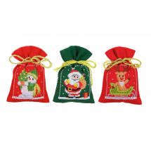 Kit de sachet senteur à broder - Vervaco - Personnages Noël