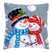 Kit de coussin gros trous - Vervaco - Bonhommes de neige