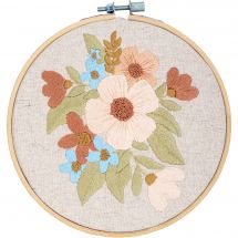 Kit de broderie à dessiner et à broder - Daffy's DIY - Dessin de fleurs