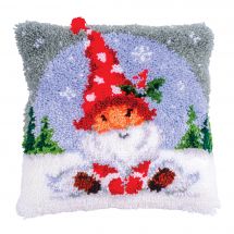 Kit de coussin point noué - Vervaco - Gnome de Noël