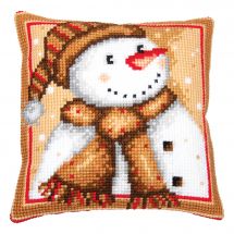 Kit de coussin gros trous - Vervaco - Bonhomme de neige