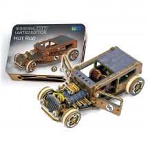 Puzzle 3D Mécanique Bois - Wooden City - Hot Rod