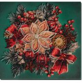 Kit de broderie avec perles - Abris Art - Le goût de Noël