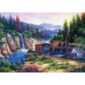 Puzzle  - Art Puzzle - Voyager en train - 1000 pièces