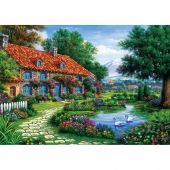 Puzzle  - Art Puzzle - Jardin aux cygnes - 1500 pièces