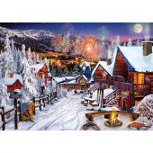 Puzzle  - Art Puzzle - Aire de jeux d'hiver - 1000 pièces