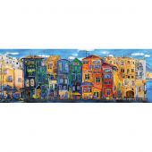 Puzzle  - Art Puzzle - Ville colorée - 1000 pièces