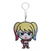 Porte-clés Broderie Diamant - Crystal Art D.I.Y - Harley Quinn