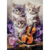 Puzzle enfant - Castorland - Chatons musiciens - 260 pièces