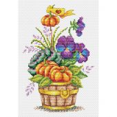 Kit broderie point de croix - MP Studia - Bouquet de citrouilles