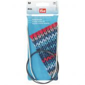 Aiguilles circulaires à tricoter - Prym - Aiguilles circulaires aluminium n°3.0 - 80 cm