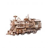 Puzzle 3D Mécanique Bois - ROKR - Locomotive