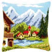 Kit de coussin gros trous - Vervaco - Village de montagne I