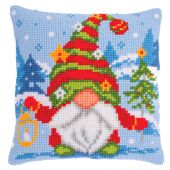 Kit de coussin gros trous - Vervaco - Gnome de Noël