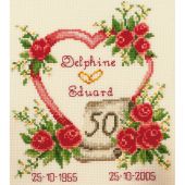 Kit broderie point de croix - Vervaco - Anniversaire