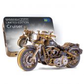 Puzzle 3D Mécanique Bois - Wooden City - Moto Cruiser