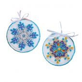 Kit de broderie avec perles - Abris Art - Petits flocons