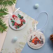 Kit de broderie avec perles - Abris Art - Assistant de Noël