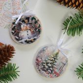 Kit de broderie avec perles - Abris Art - Invité de l'hiver