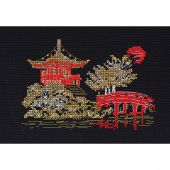 Kit broderie point de croix - Abris Art - Japon 1