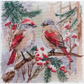 Kit broderie point de croix - Abris Art - Chuchotements de l'hiver