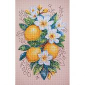 Kit broderie point de croix - Abris Art - Humeur citronnée