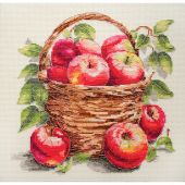 Kit broderie point de croix - Abris Art - Pommes en vrac