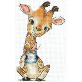 Kit broderie point de croix - Andriana - Les amoureux du café - Girafe