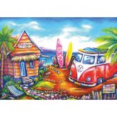 Puzzle  - Art Puzzle - Camp de surf - 260 pièces